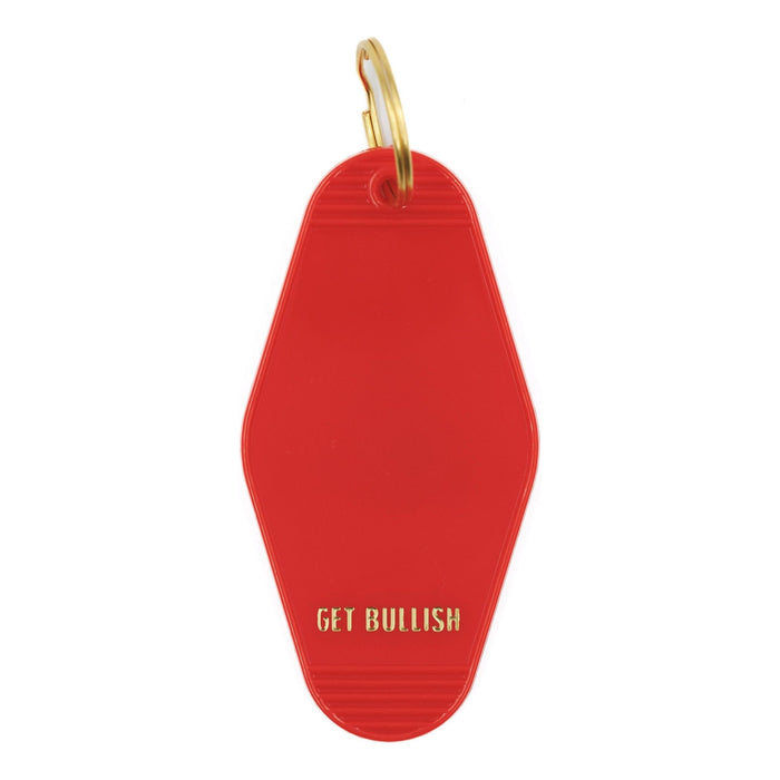 The Bullish Store - Big Clit Energy Motel Style Keychain In Red And Gold