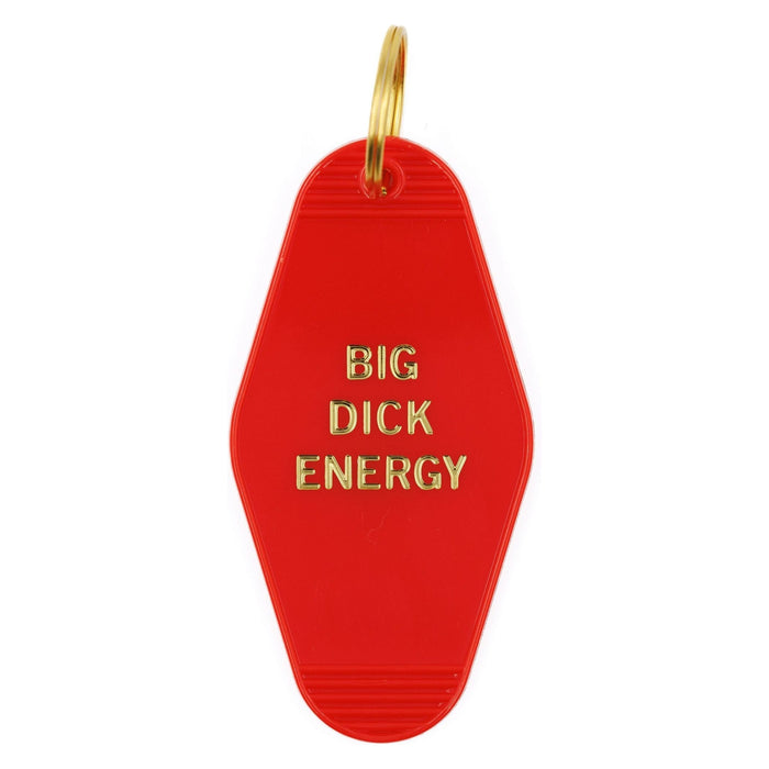 The Bullish Store - Big Dick Energy Motel Style Keychain In Red