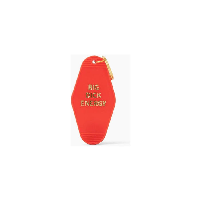 The Bullish Store - Big Dick Energy Motel Style Keychain In Red