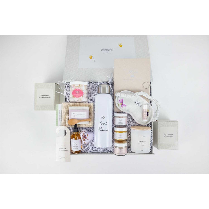 Lizush New Mom Gift, Pampering Natural Skincare gift for New Mom Gift set for new mom