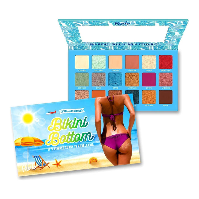 Rude Cosmetics - Rude Cosmetics - Bikini Bottom 18 Eyeshadow Palette Display Set, 24pcs