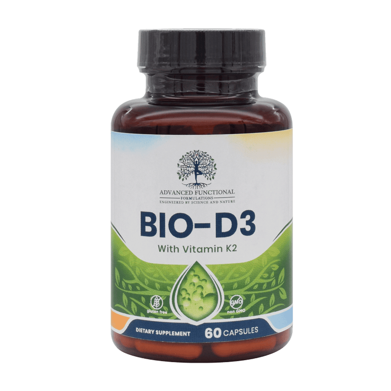 Advanced Functional Medicine Supplements Bio-D3 with K2 (mk-7) and Bioperine (medical grade vitamin D3 )