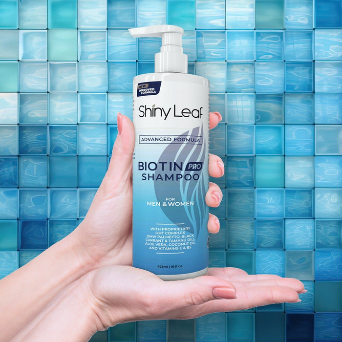 Shiny Leaf - Biotin Pro Shampoo With Saw Palmetto No Parabens/Sulfates 16 Oz By Shiny Leaf
