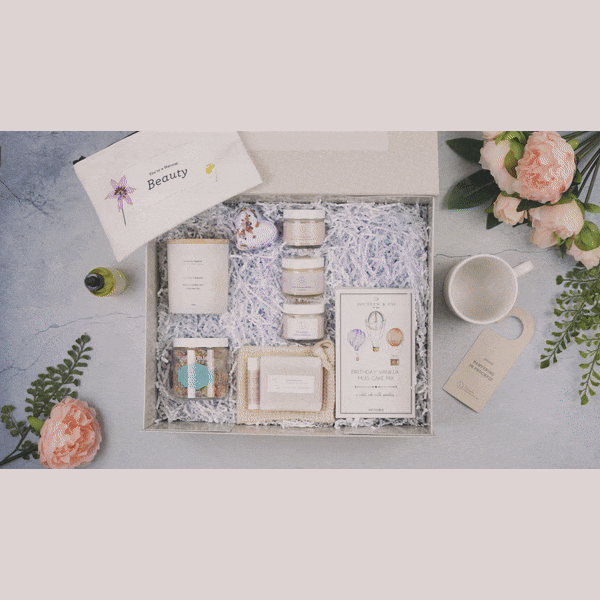 Lizush Birthday Gift Basket, Pampering Birthday Gift Box Gift set for new mom