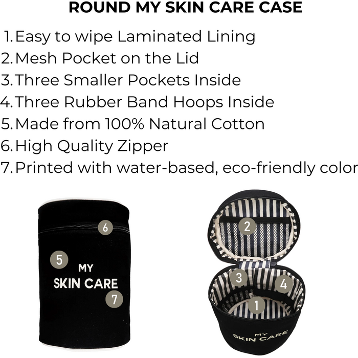 Bag-All - Round My Skin Care Case, Black