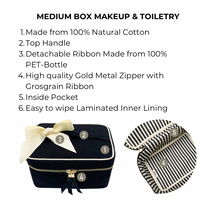 Bag-All - Medium Box Makeup & Toiletry, Black