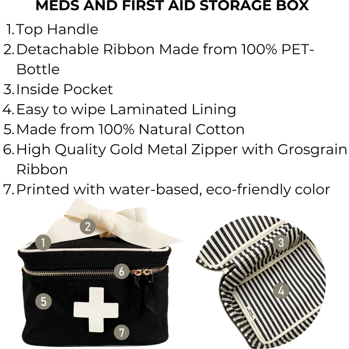 Bag-All - Meds And First Aid Storage Box, Black