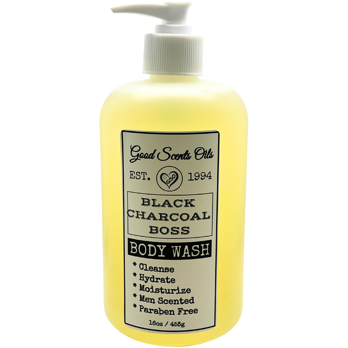 BLACK CHARCOAL BOSS SHOWER GEL