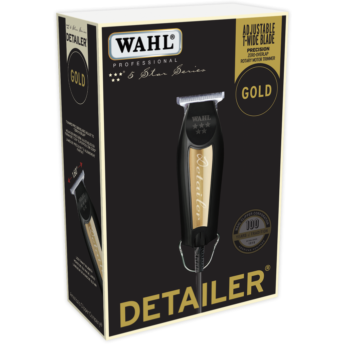 Wahl Detailer Corded Trimmer (Black & Gold) 08081-1100