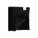 Black Melange Ragg Wool Scarf