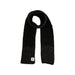 Black Melange Ragg Wool Scarf