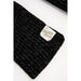 Black Melange Ragg Wool Scarf