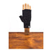 Black Melange Fingerless Ragg Wool Gloves