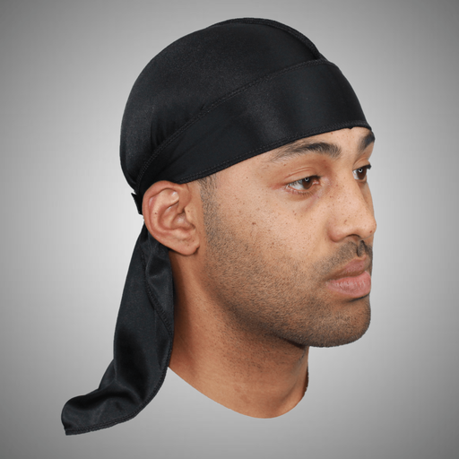 Premium Black Silky Durag