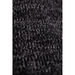 Black Melange Ragg Wool Mitten with Black Deerskin