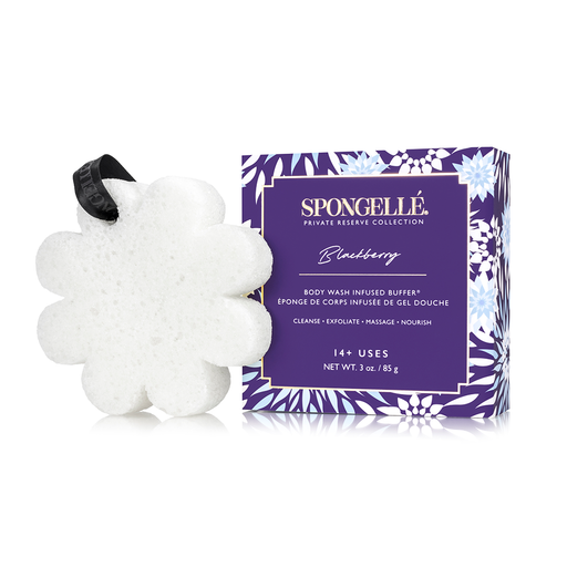 Spongellé Blackberry | Boxed Flower Body Wash Infused Buffer