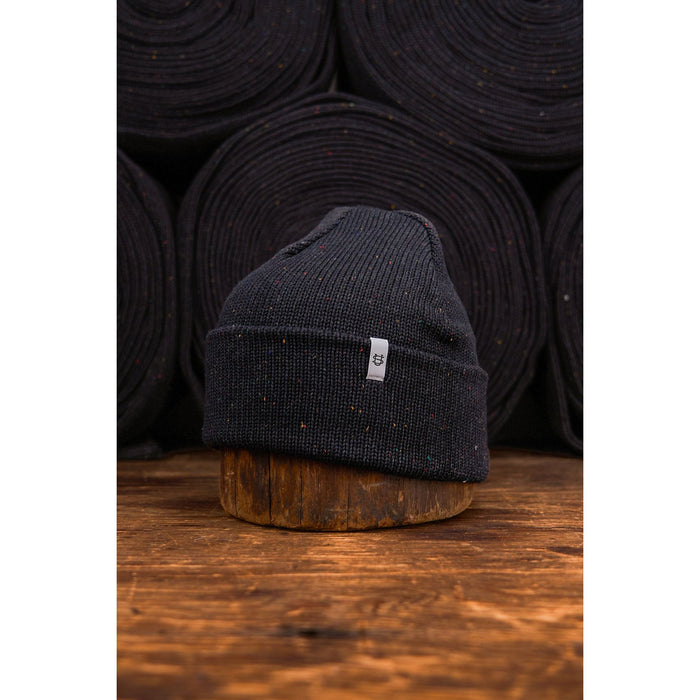 Blackout Fine Gauge Upcycled Cotton Beanie