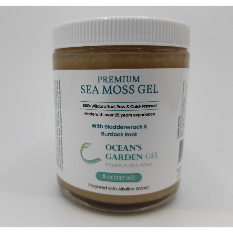Ocean's Garden Gel Premium Sea Moss with Bladderwrack & Burdock Root (Case) Organic Health