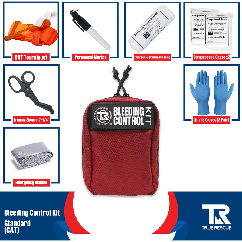 True Rescue Kit with Wall Mount Bleeding Control Kit