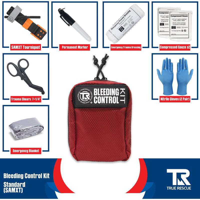 True Rescue Kit with Wall Mount Bleeding Control Kit