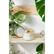 Butter Me Up Organics Blessings Candle / Intention Candle / Good Luck / Soy Handpoured Candle/ Candle with Crystals / Botanical Candle / Essential Oil Candle Metaphysical