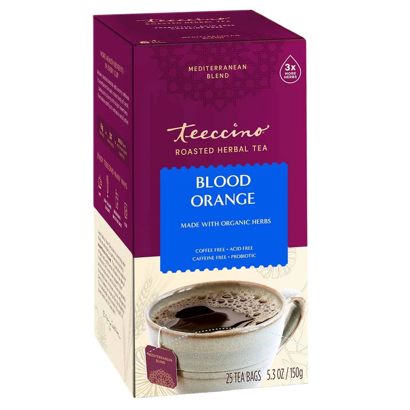 Teeccino Blood Orange Roasted Herbal Tea Herbal Tea
