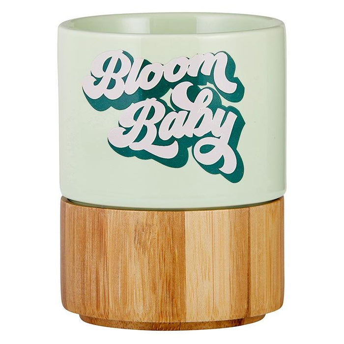 The Bullish Store - Bloom Baby Petite Ceramic Mug With Bamboo Base