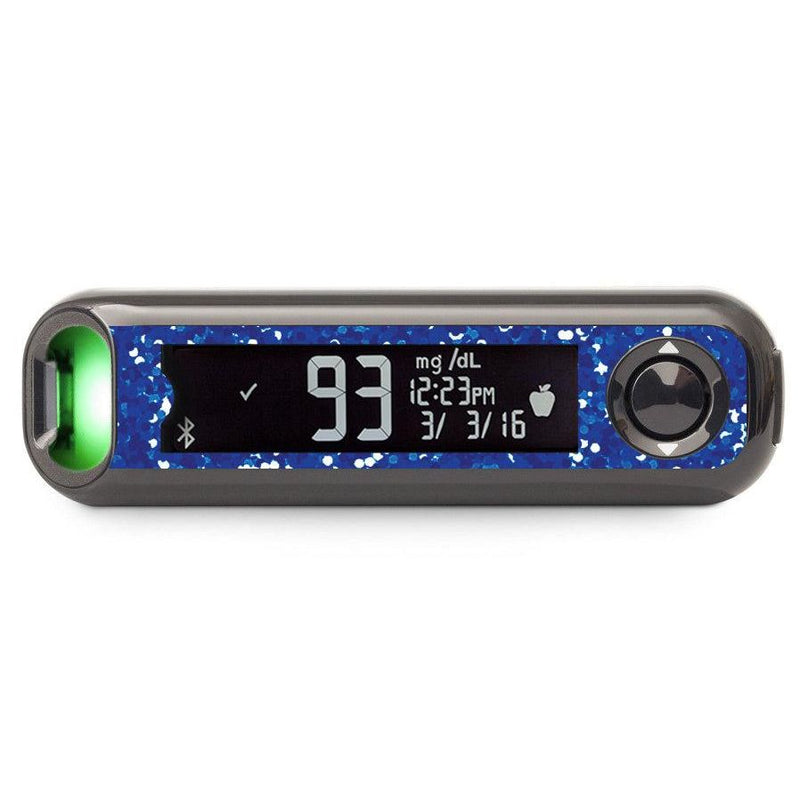 Peelz Blue Confetti Bayer Contour© Next One Glucometer Peelz/Stickers