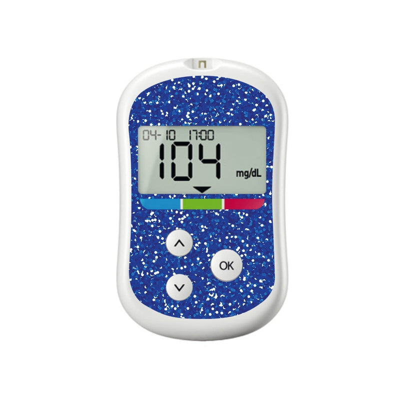 Peelz Blue Confetti for OneTouch Verio Flex Glucometer Peelz/Stickers