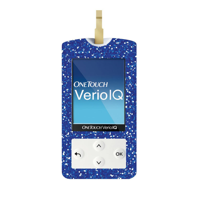 Peelz Blue Confetti for OneTouch Verio IQ Glucometer Peelz/Stickers