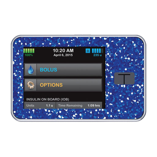Peelz Blue Confetti for Tandem t:slim Peelz/Stickers