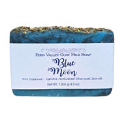 Fern Valley Soap Natural Goat Milk Soap | Charcoal Exfoliating Scrub | Blue Moon PM Cleanse Goat Milk Soap