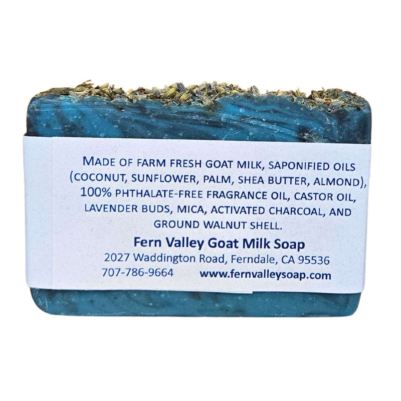 Fern Valley Soap Natural Goat Milk Soap | Charcoal Exfoliating Scrub | Blue Moon PM Cleanse Goat Milk Soap