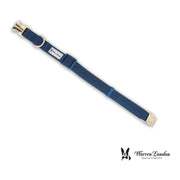 Warren London Fabric Dog Collar - Blue Leashes, Collars & Accessories