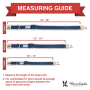 Warren London Fabric Dog Collar - Blue Leashes, Collars & Accessories