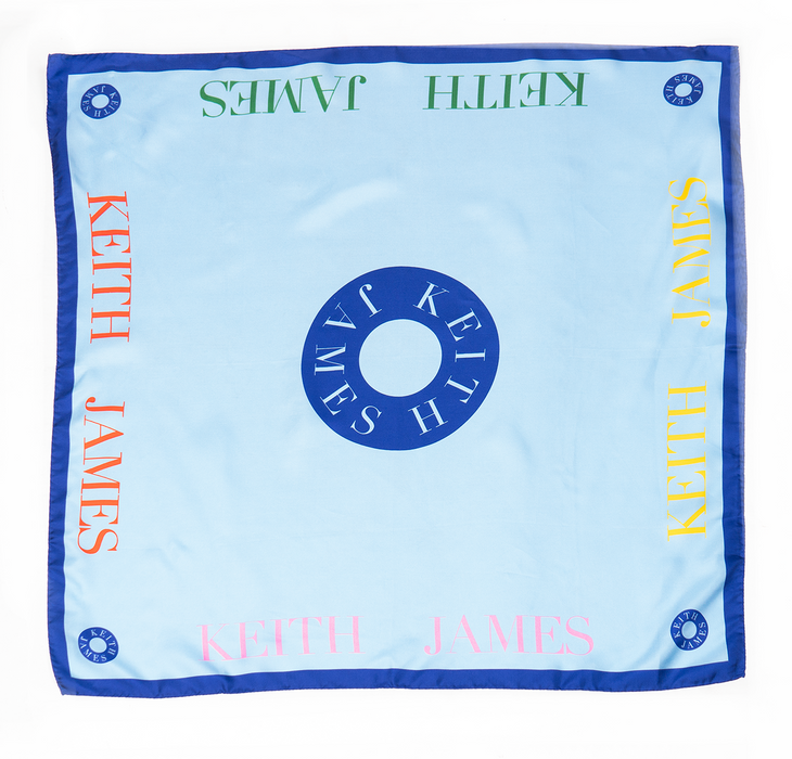 Silk Scarf (Baby Blue)