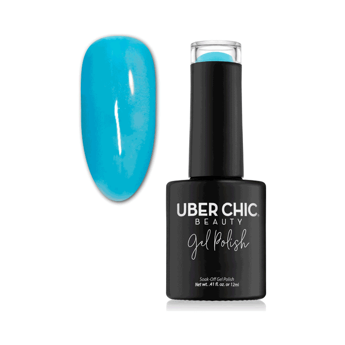 Uberchic Beauty Blue Snow Cone - Glow In The Dark Gel Polish