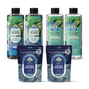 Garner's Garden 2 Pack Oral Care Package | Trio | H2O2 | Fluoride Free Packages White Smoke 2 x 16oz Reduced Lemongrassmint Mouthwash & Oxy Pulling / 2 x 2oz Regular Tooth Powder