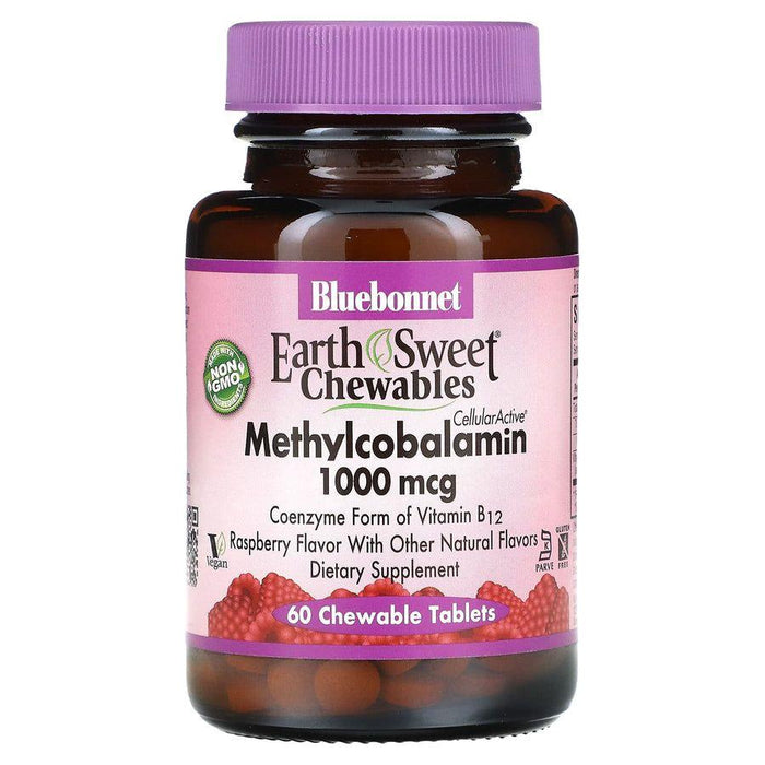 Bluebonnet Methylcobalamin 1000 mg, 60 Chewable Tablets