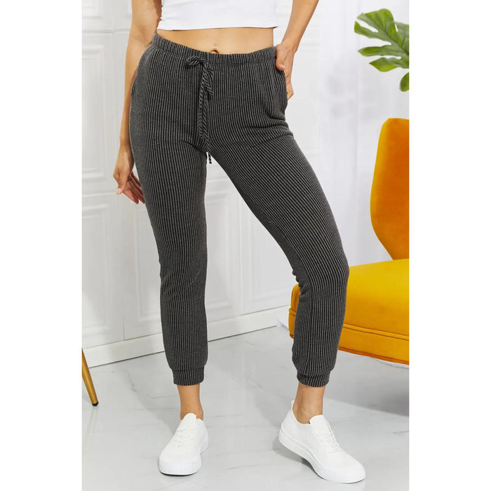 Blumin Apparel Easy Living Ribbed Joggers