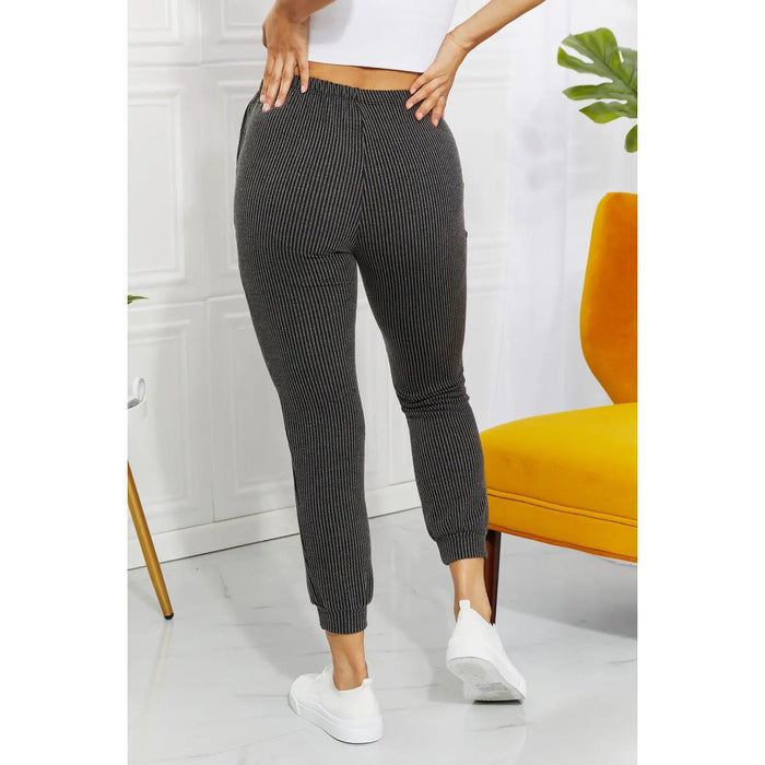 Blumin Apparel Easy Living Ribbed Joggers