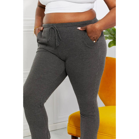 Blumin Apparel Easy Living Ribbed Joggers