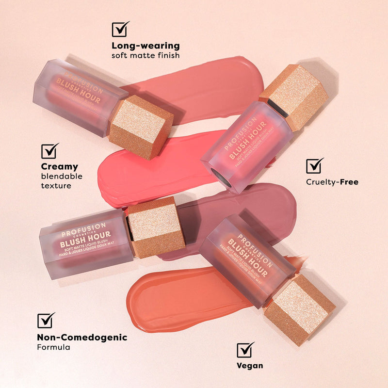 Profusion Cosmetics Blush Hour | Soft Matte Liquid Blush Face