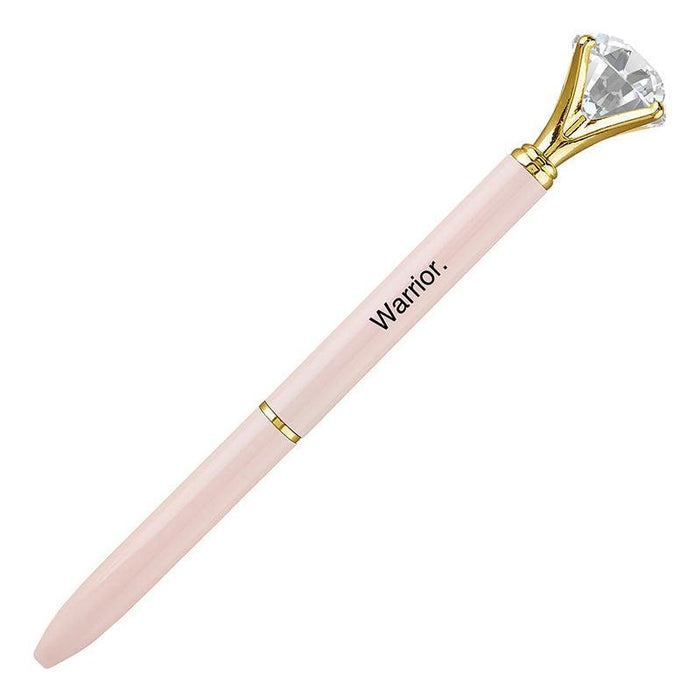 The Bullish Store - Blush Pink Gem "Warrior" Pen In Gift Box | Jewel-Topped Gift Pen