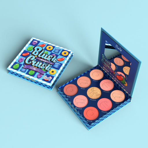Rude Cosmetics Blush Crush 9 Color Blush Palette - Level Up Face