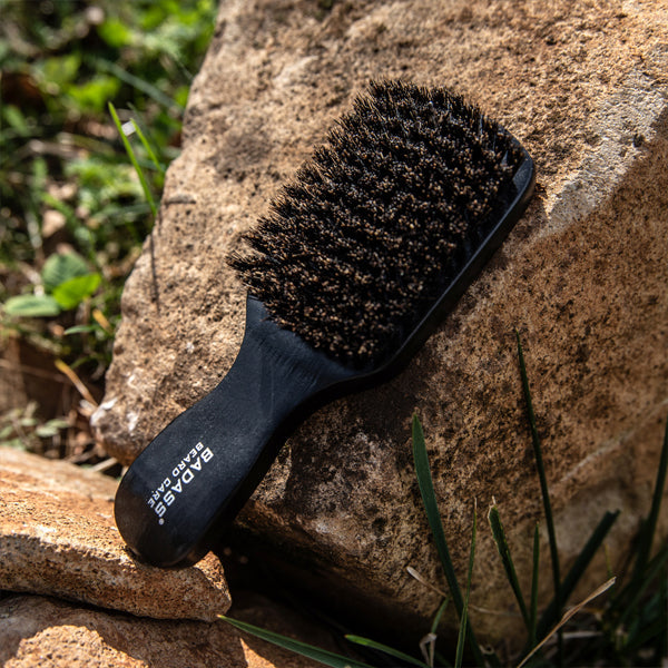Badass Beard Care Boars Hair Beard Brush with Handle BRUSH