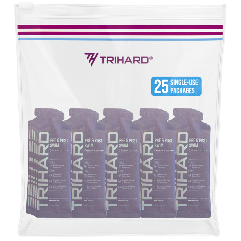 TRIHARD Travel Kit - Pre & Post Swim Body Lotion Pool Kit