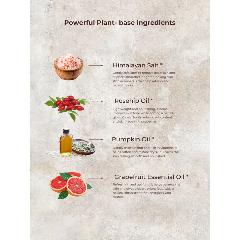 MION Artisan Soap Co. Himalayan Salt Grapefruit Scrub | Coarse