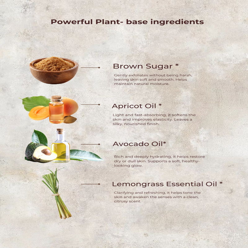MION Artisan Soap Co. Lemongrass Spirulina Sugar Scrub | Medium
