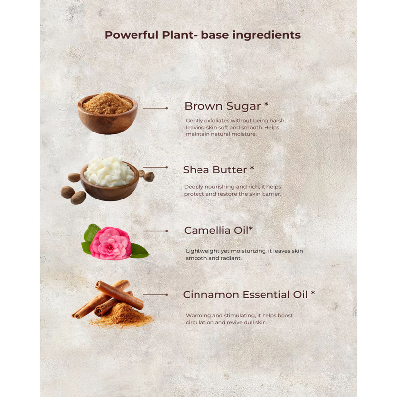 MION Artisan Soap Co. Cinnamon and Orange Sugar Scrub | Medium